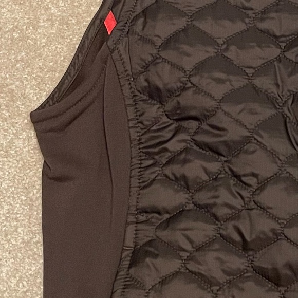 006.NEW L.L.Bean Thinsulate Quilted & Fleece Women's Vest-Chocolate Brown, Sz XL - Picture 5 of 6